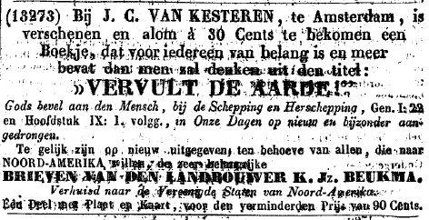 images/Annonce - Brieven van K. Jz. Beukma voor 90 Cents.png